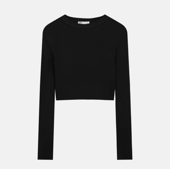 Crop Black Sweater - Picture 9 of 9